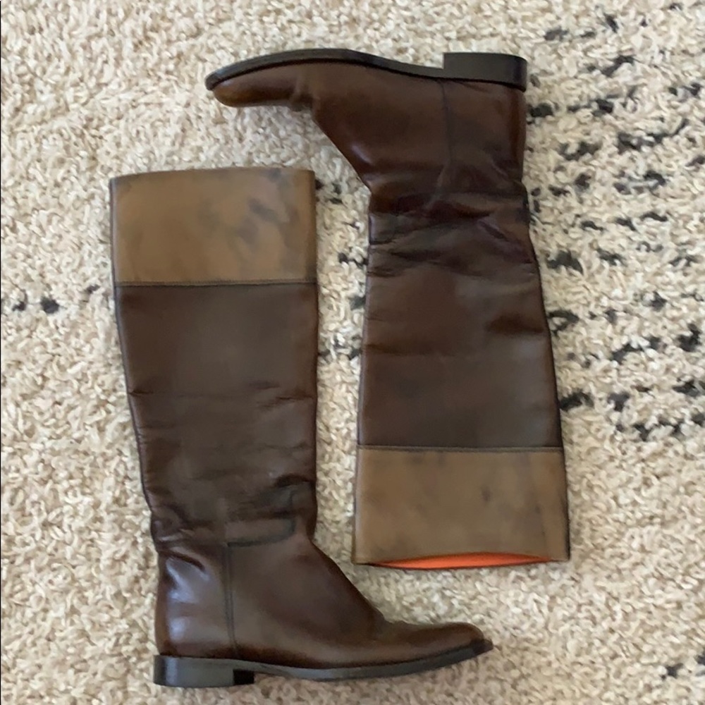 Two tone boots